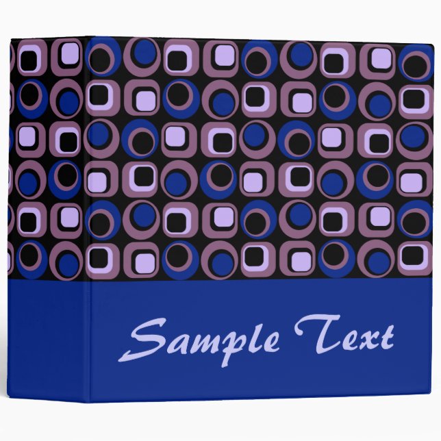 Blue Retro Binder Notebook (Front/Spine)