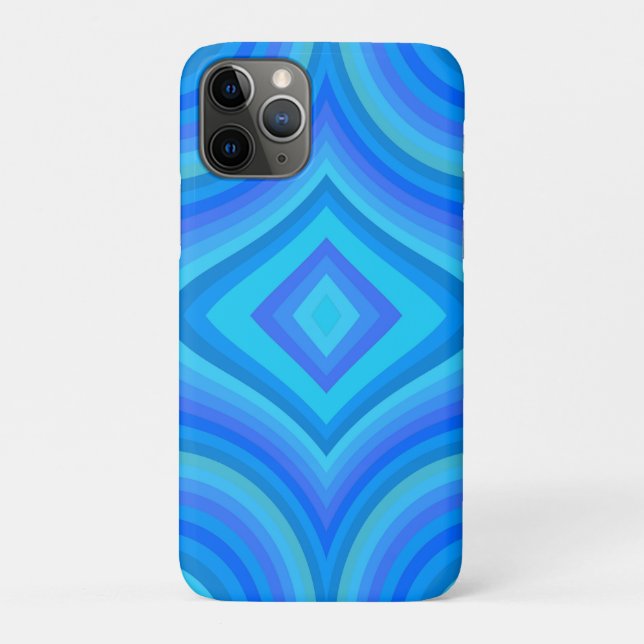 Blue Retro Pattern Case-Mate iPhone Case (Back)