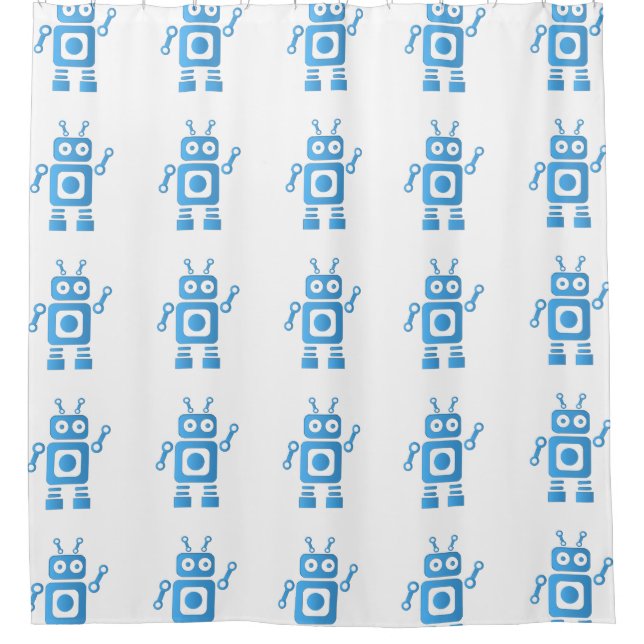 Blue Retro Robot (Front)
