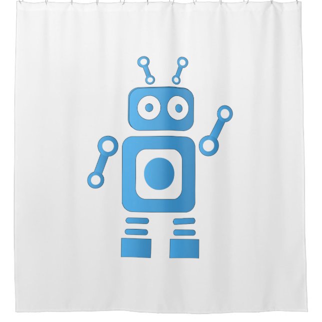 Blue Retro Robot (Front)