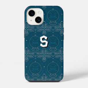 Blue Retro Tides of Christmas Vibes iPhone 14 Case