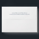 Blue Return Address Bar Mitzvah Envelope<br><div class="desc">Personalize this envelope with your return address on the back flap in a modern serif typography. The envelop opens to a solid navy blue colour. This design goes perfect with my boy Bar Mitzvah or Celtic Cross invitation suite. To see more visit VG Invites on Zazzle.</div>