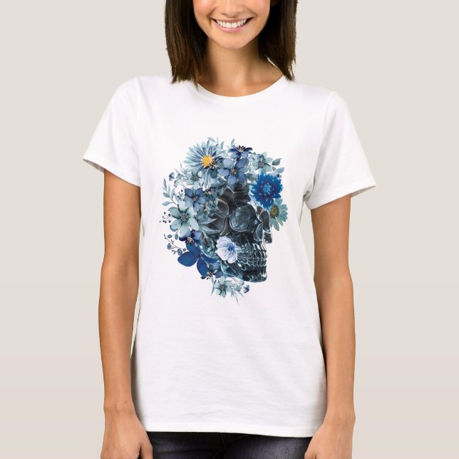 Blue Reverie Skull  WOMEN'S T SHIRT (Front)