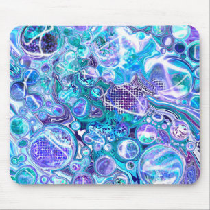 Blue Rhapsody   Abstract Art Mouse Pad