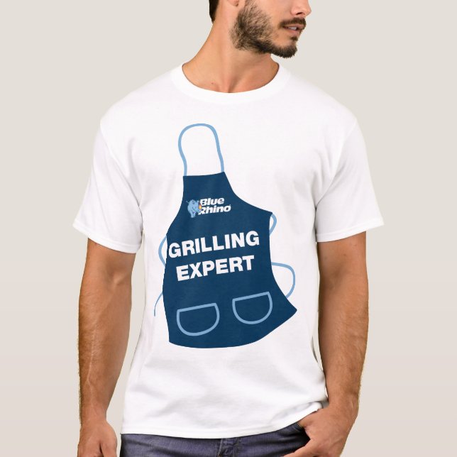 Blue Rhino "Grilling Expert" Men's T-Shirt (Front)