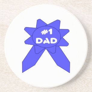 Blue Ribbon #1 Dad Coaster