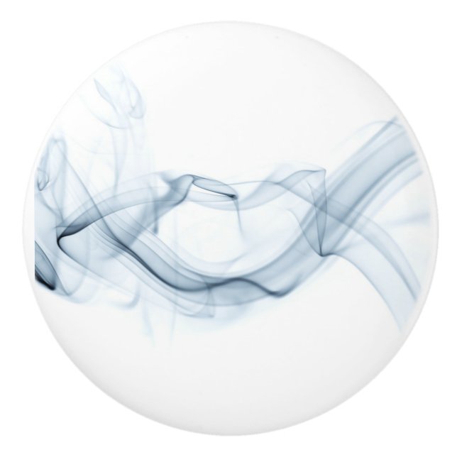 Blue Ribbon Ceramic Door Knob (Front)