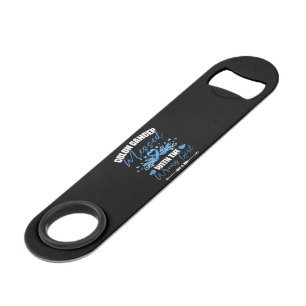 Blue Ribbon Colon Cancer Girl Survivor Bar Key