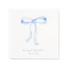 Blue Ribbon Coquette Personalized Napkins