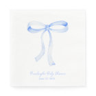Blue Ribbon Coquette Personalized Napkins
