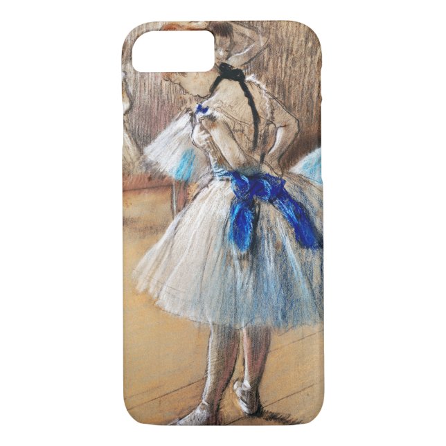 Blue Ribbon Dancer, Edgar Degas Case-Mate iPhone Case (Back)