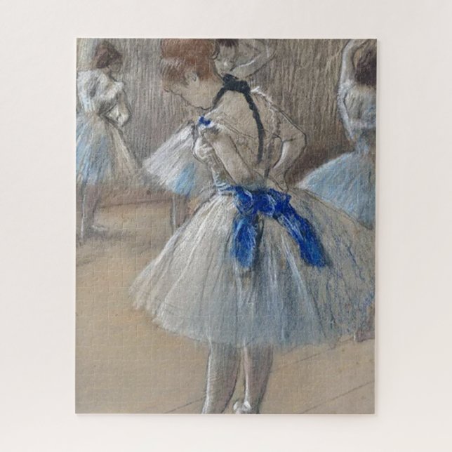 Blue Ribbon Dancer  Edgar Degas Jigsaw Puzzle (Vertical)
