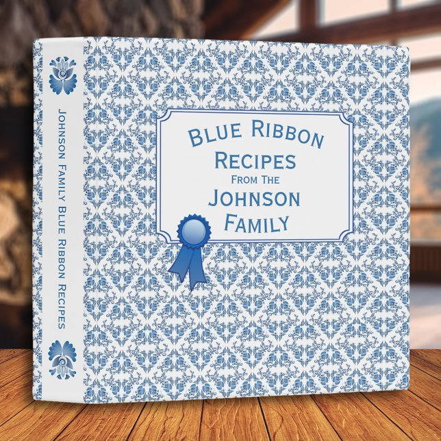 Blue Ribbon Delft Blue Family Recipes Binder (Creator Uploaded)