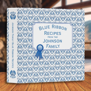 Blue Ribbon Delft Blue Family Recipes Binder