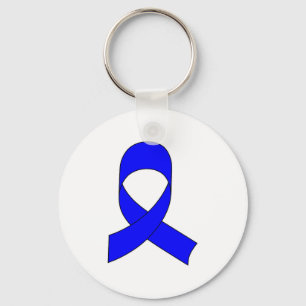 Blue Ribbon Drawing Keychain
