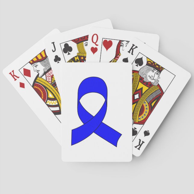 Blue Ribbon Drawing Playing Cards (Back)