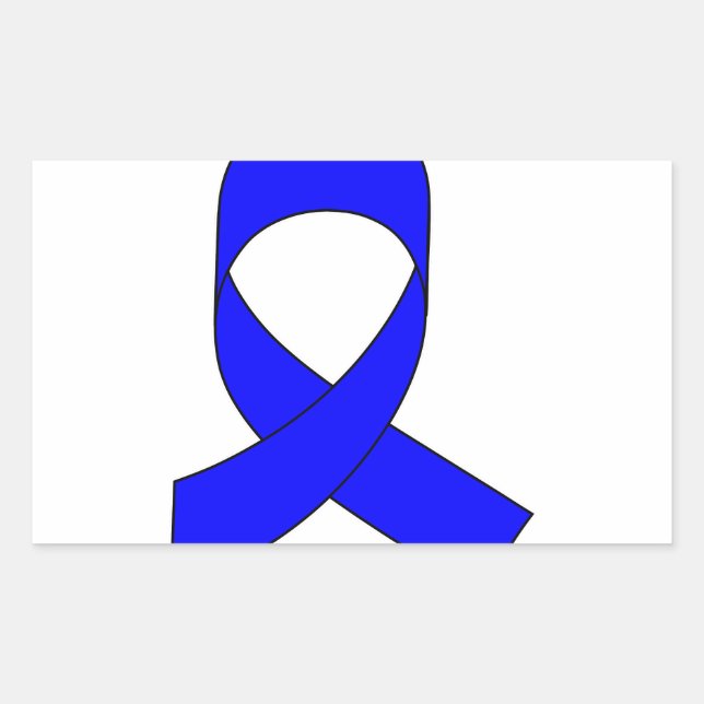 Blue Ribbon Drawing Sticker (Front)