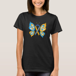 Blue Ribbon Fight Diabetes Awareness Month T-Shirt
