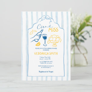 Blue Ribbon Italy Ciao Miss Lemon Bridal Shower Invitation