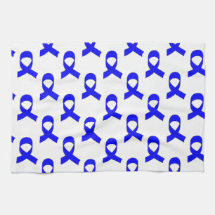 Blue Ribbon Pattern Kitchen Towel