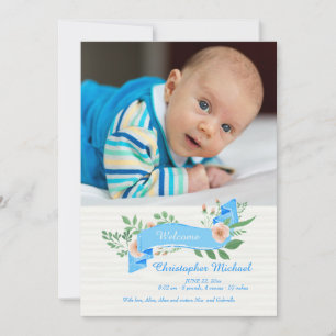 Blue Ribbon Photo Announcement