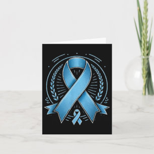 Blue Ribbon Prostate Cancer Awareness Survivor  Card
