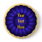 Blue Ribbon Rosette to Personalize