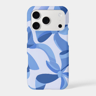 Blue Ribbon Silhouette iPhone Case | Blue Coquette