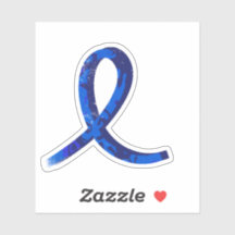 Blue Ribbon Sticker 