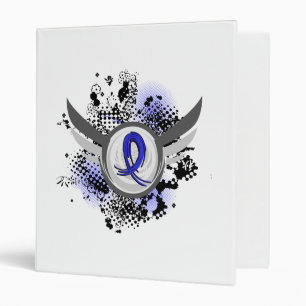 Blue Ribbon With Wings Arthritis Binder