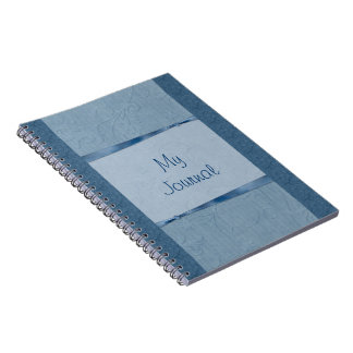 Blue Ribbons and Pearls Journal Notebook