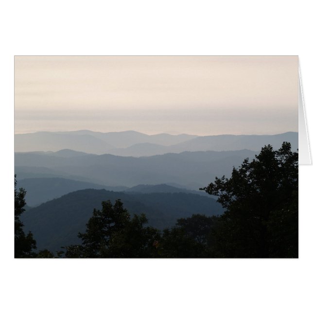 Blue Ridge at Dusk - Gideon Ridge Inn (Devant horizontal)