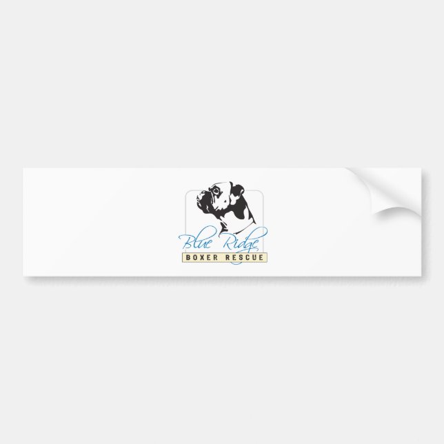 Blue Ridge Boxer Rescue Bumper Sticker (Front)