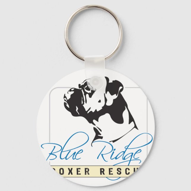 Blue Ridge Boxer Rescue Keychain (Front)