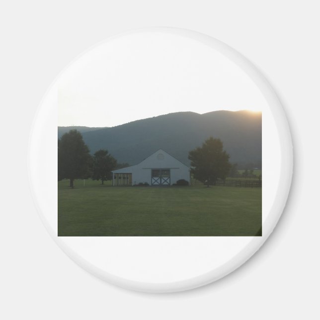 Blue Ridge Farm Sunset Magnet (Front)