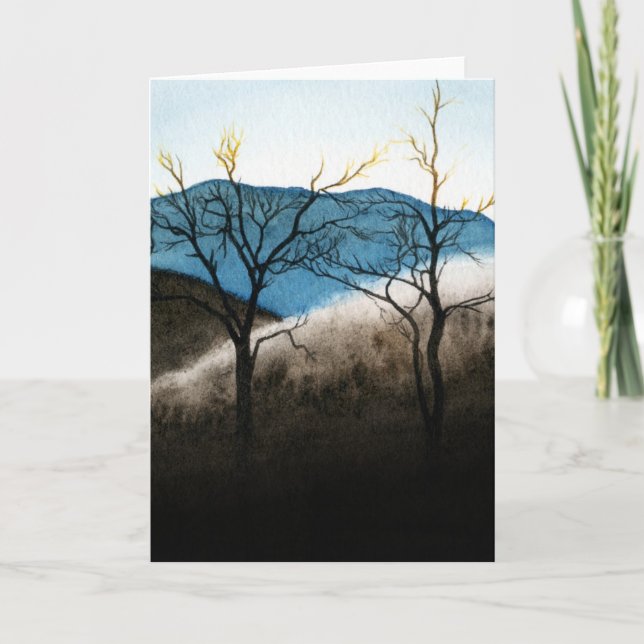 Blue ridge frozen rain holiday card (Front)