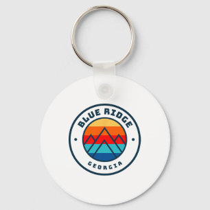 Blue Ridge Georgia Skiing Snowboarding Family Ski Keychain