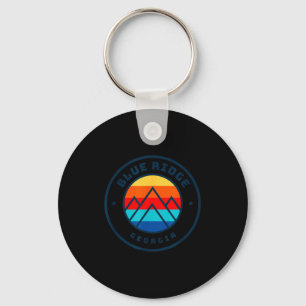 Blue ridge georgia skiing snowboarding family ski keychain