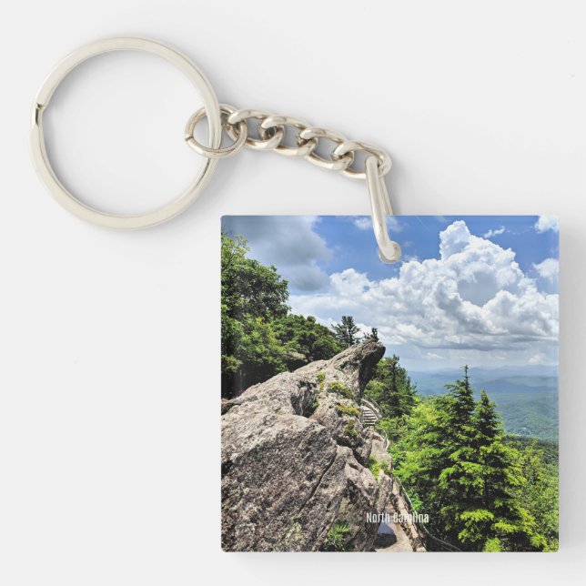 Blue Ridge Mountain, North Carolina Keychain (Front)