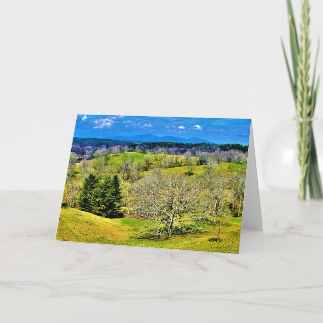Blue Ridge Mountains, card (Front)