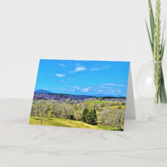 Blue Ridge Mountains, carte (Devant)