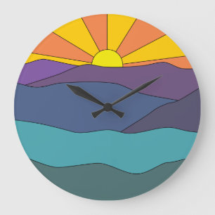 Blue Ridge Mountains Clock