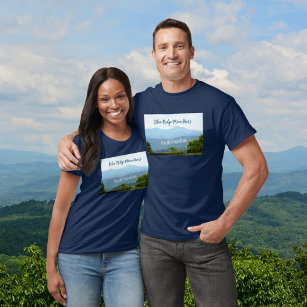 Blue Ridge Mountains Customizable Photographic T-Shirt