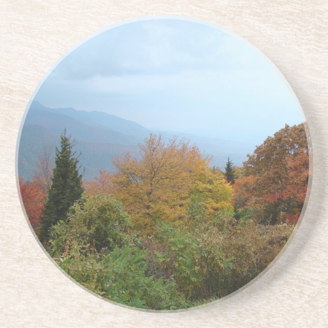 Blue Ridge Mountains dans le Dessous de verre d'au (Devant)