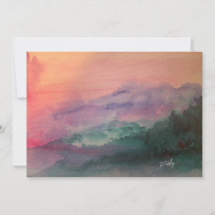 Blue Ridge Mountains Flat card