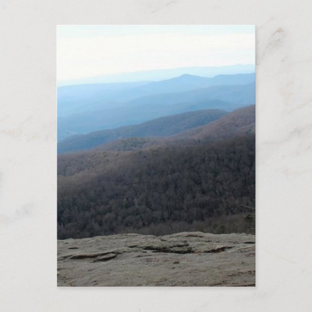 Blue Ridge Mountains in North Carolina Postcard (Front)