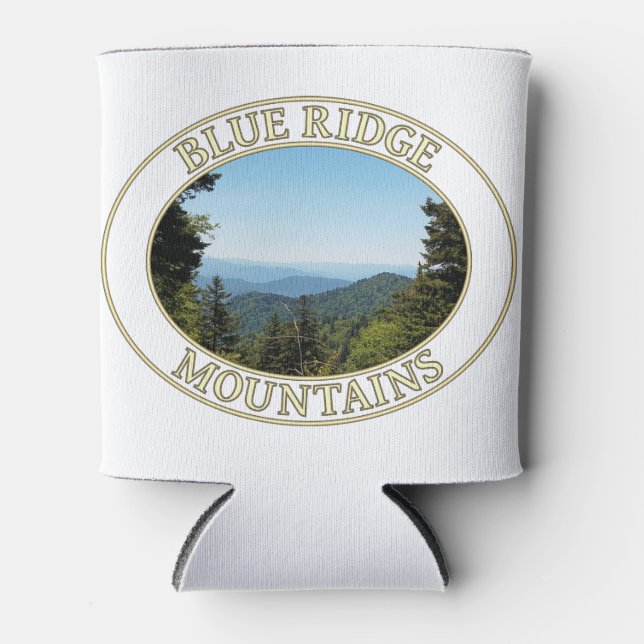 Blue Ridge Mountains in Western North Carolina Can Cooler (Front)