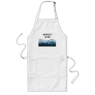 Blue Ridge Mountains, Montebello customizable Long Apron
