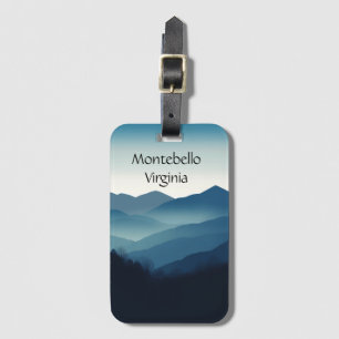 Blue Ridge Mountains, Montebello customizable Luggage Tag