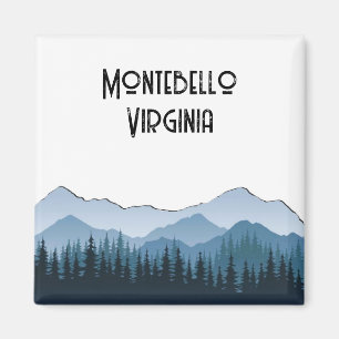 Blue Ridge Mountains, Montebello customizable Magnet